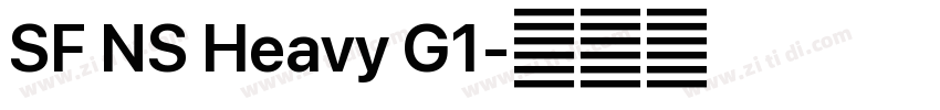 SF NS Heavy G1字体转换 SF NS Heavy G1字体转换